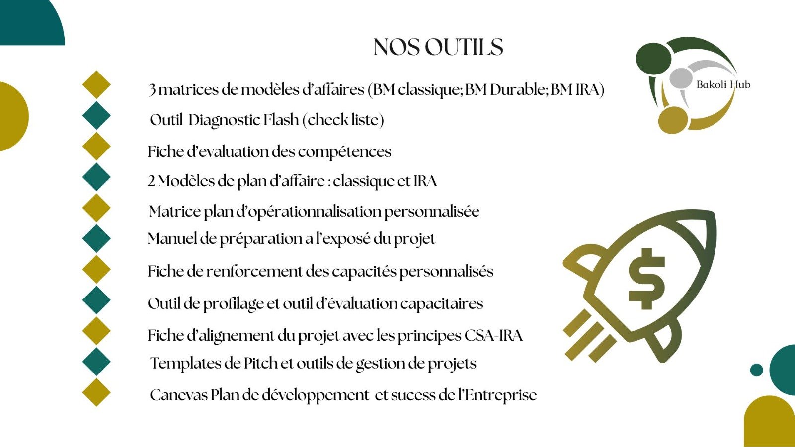 Modules Bakoli Hub Center